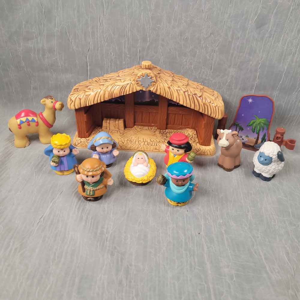 Fisher-Price Little People Nativity Playset Kids Play Toys 2002 Incomplete